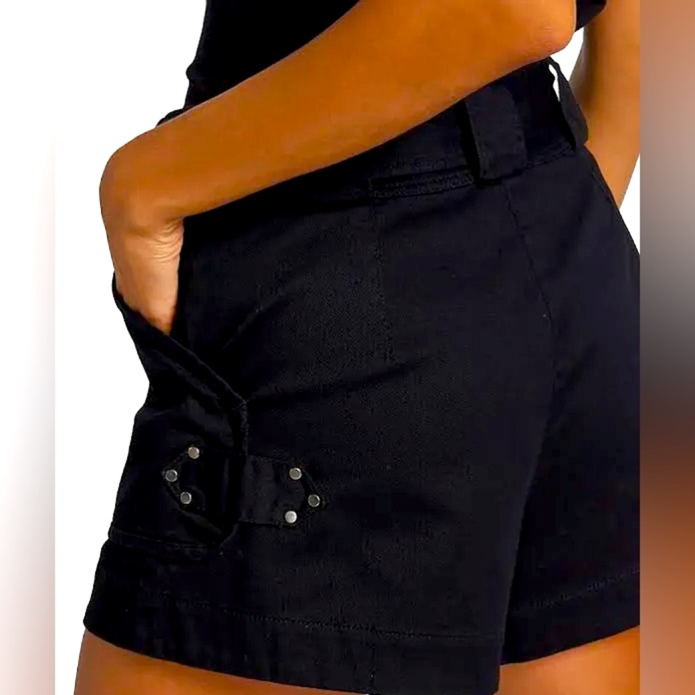 Derek Lam 10 Crosby Women's Belted Black Shorts in Size 4